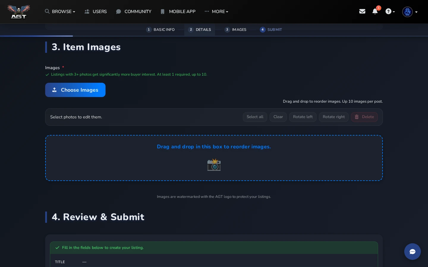 Photos and Pricing