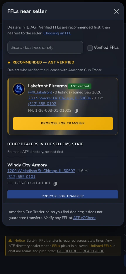 FFL Referrals - Mobile view